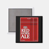 Aimant Red Horn Ale Étiquette (Recto/Verso)