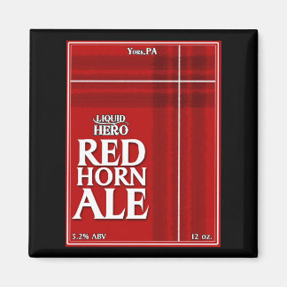 Aimant Red Horn Ale Étiquette