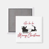 Aimant Red Joyer Noël Père Noël Sleigh et Reindeer (Recto/Verso)