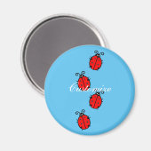 Aimant Red Ladybugs Crawling Thunder_Cove (Recto/Verso)