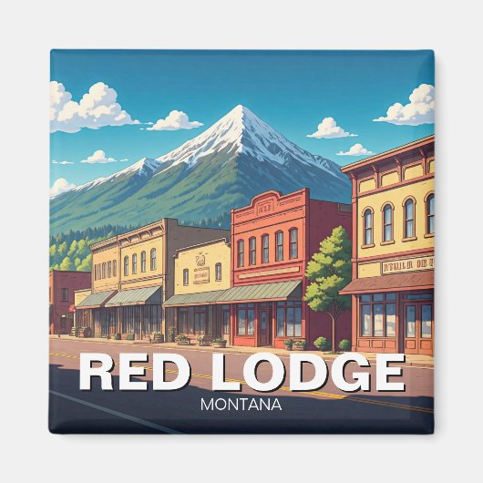 Aimant Red Lodge Montana (Devant)