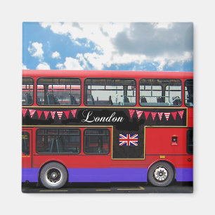 Aimant Red London Bus Double Decker