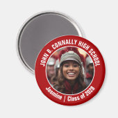 Aimant Red Marching Band Photo High School Spirit (Recto/Verso)