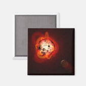 Aimant Red Nwarf Star Orbité Par Une Hypothétique Exoplan (Recto/Verso)
