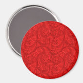 Aimant Red Paisley (Recto/Verso)