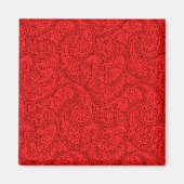 Aimant Red Paisley (Devant)