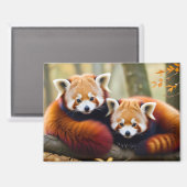 Aimant Red Panda Animal Nature Faune Affection Soin (Recto/Verso)