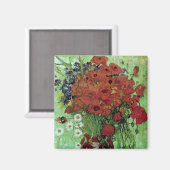 Aimant Red Poppies & Daisies (F280)Van Gogh Fine Art (Recto/Verso)
