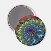 Aimant Red Rainbow Burst (Recto/Verso)