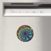 Aimant Red Rainbow Burst (In Situ (Lave-vaisselle))