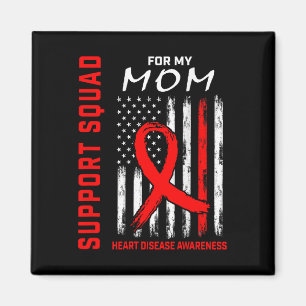 Aimant Red Ribbon Maman Maladie cardiaque Drapeau de sens