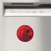 Aimant Red rose flower (In Situ (Lave-vaisselle))