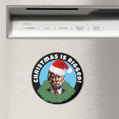 Aimant Red Santa Hat Trump Riged Christmas (In Situ (Lave-vaisselle))