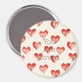 Aimant Red Sweet Hearts Saint Valentin (Recto/Verso)