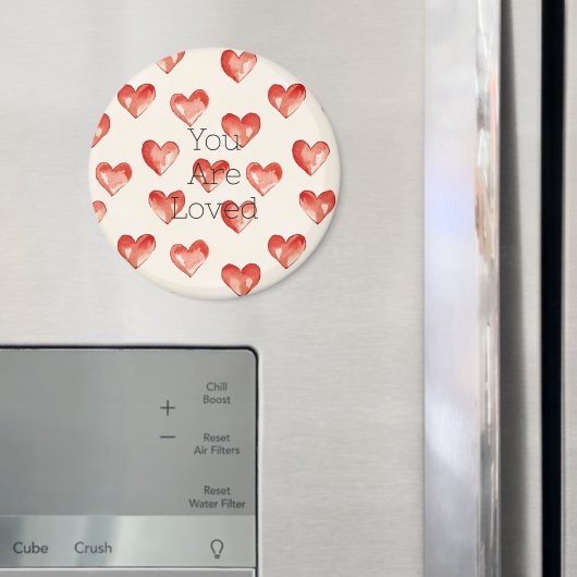 Aimant Red Sweet Hearts Saint Valentin (In situ (réfrigérateur))