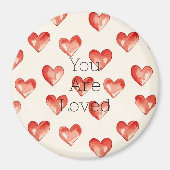 Aimant Red Sweet Hearts Saint Valentin (Devant)