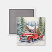 Aimant Red Truck Christmas Eve (Recto/Verso)
