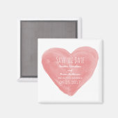 Aimant Red Watercolor Heart (Recto/Verso)