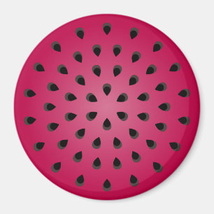 Aimant Red watermelon chunk with seeds