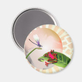 Aimant RedFrog observant la libellule (Recto/Verso)
