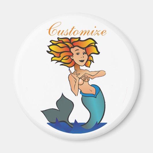 Aimant Redheaded Mermaid Thunder_Cove (Devant)