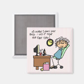 Aimant Redressez la première fois l'humour (Recto/Verso)