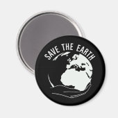 Aimant Réduire la réutilisation recycler sauver la terre (Recto/Verso)