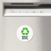 Aimant Réduire, réutiliser, recycler - Vie Verte (In Situ (Lave-vaisselle))