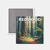 Aimant Redwood National Park California Elk (Recto/Verso)