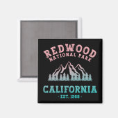 Aimant Redwood National Park California Gradient (Recto/Verso)