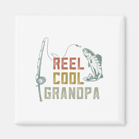 Aimant Reel Cool Grand-Père Pêche S (Devant)