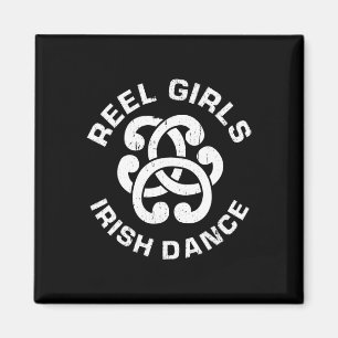 Aimant Reel Girls Danse Irlandaise Danseuse Drôle Irlanda