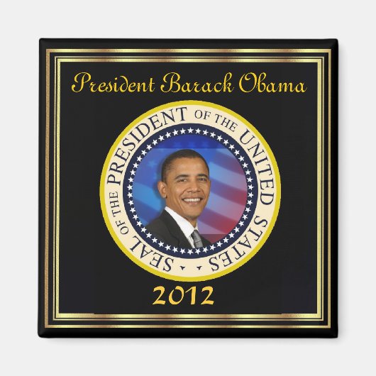 Aimant Réelection du président Obama 2012 (Devant)
