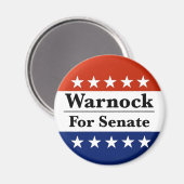 Aimant Réélire Raphael Warnock au Sénat américain 2022 (Recto/Verso)
