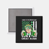 Aimant Refaire la Saint-Patrick grande encore drôle Trum (Recto/Verso)