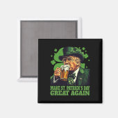 Aimant Refaire la Saint-Patrick Grande Encore Trèfle Trum (Recto/Verso)