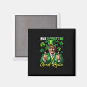 Aimant Refaire la Saint-Patrick Grande Encore Trèfle Trum (Recto/Verso)