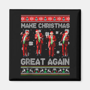 Aimant Refaire Noël Grande Encore Santa Trump Danse Moche