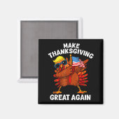 Aimant Refaire Thanksgiving Great Encore Dandinant Dindon (Recto/Verso)