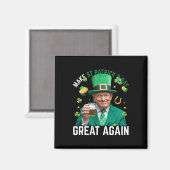 Aimant Refaisons la Saint-Patrick Grande Encore Leprechau (Recto/Verso)