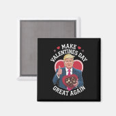 Aimant Refaisons la Saint-Valentin avec humour Amoureux d (Recto/Verso)