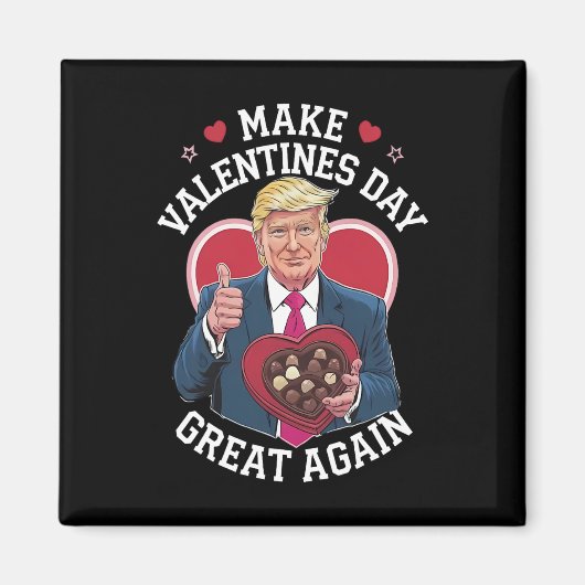 Aimant Refaisons la Saint-Valentin avec humour Amoureux d (Devant)