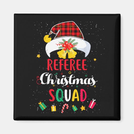 Aimant Referee Christmas Squad Santa Hat Umre Match  (Devant)