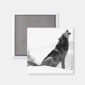 Aimant Refig Wolf en bois de l'Alaska (Recto/Verso)