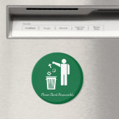 Aimant Réfléchissez de manière responsable (In Situ (Lave-vaisselle))