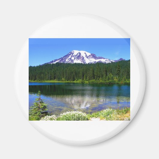 Aimant Reflection Lake, Mount Rainier, WA, États-Unis (Devant)