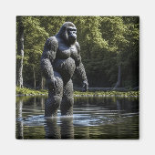 Aimant Réflexion de Bigfoot dans l'eau (Devant)