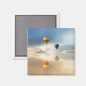 Aimant Réflexion de l'eau des ballons à air chaud (Recto/Verso)