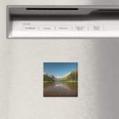 Aimant Réflexion des montagnes du coucher du soleil | Par (In Situ (Lave-vaisselle))