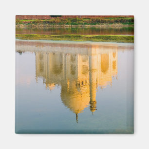 Aimant Réflexion du temple mondialement célèbre Taj Mahal
